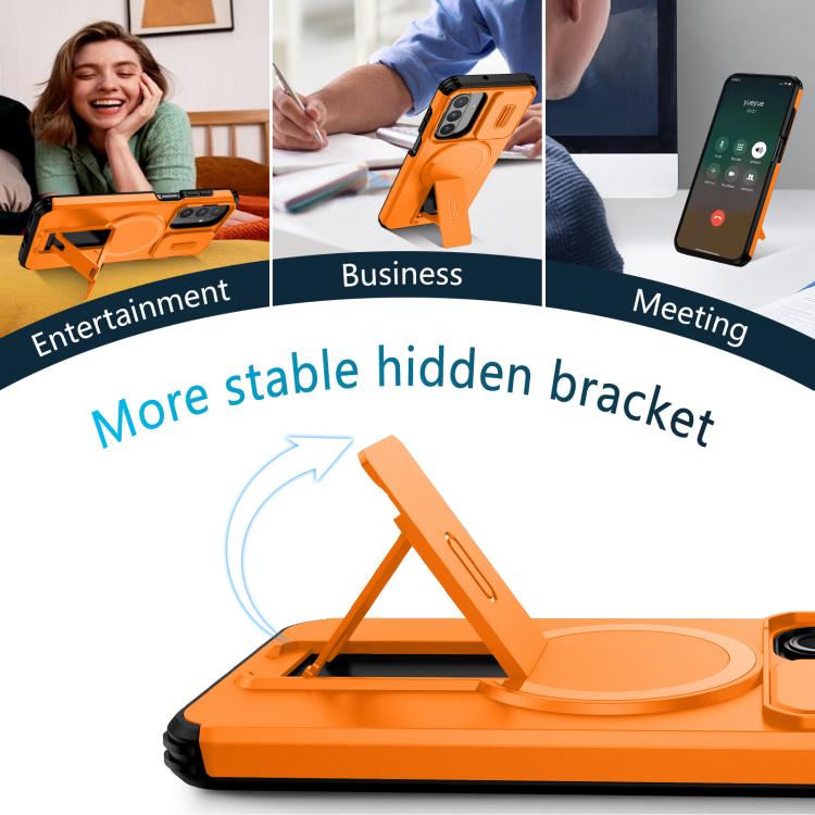 For Samsung Galaxy A26 5G / A17 5G / 4G Sliding Camshield MagSafe Holder Phone Case