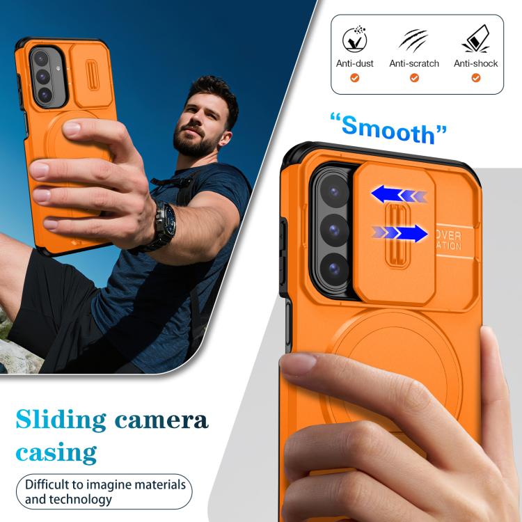 For Samsung Galaxy A26 5G / A17 5G / 4G Sliding Camshield MagSafe Holder Phone Case