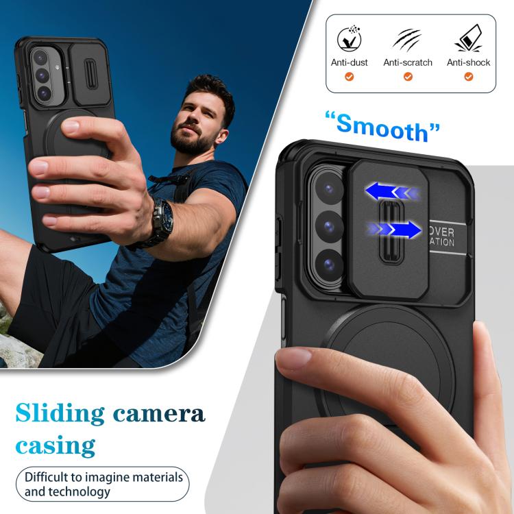 For Samsung Galaxy A26 5G / A17 5G / 4G Sliding Camshield MagSafe Holder Phone Case