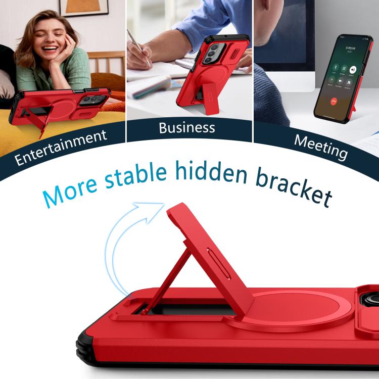 For Samsung Galaxy A26 5G / A17 5G / 4G Sliding Camshield MagSafe Holder Phone Case