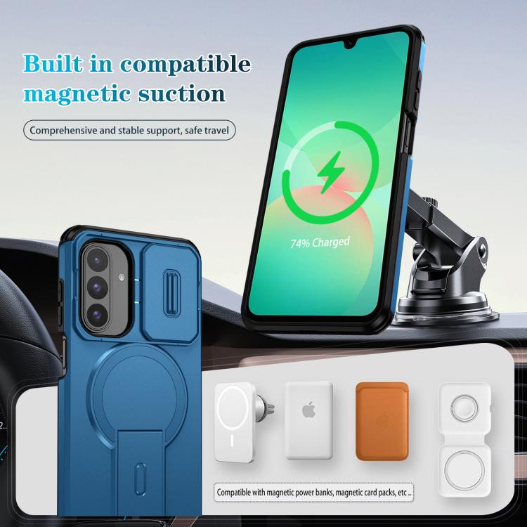 For Samsung Galaxy A26 5G / A17 5G / 4G Sliding Camshield MagSafe Holder Phone Case