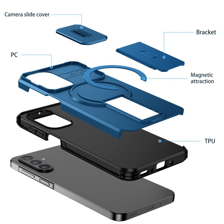 For Samsung Galaxy A26 5G / A17 5G / 4G Sliding Camshield MagSafe Holder Phone Case