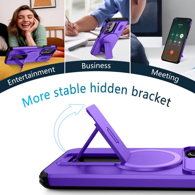 For Samsung Galaxy A26 5G / A17 5G / 4G Sliding Camshield MagSafe Holder Phone Case