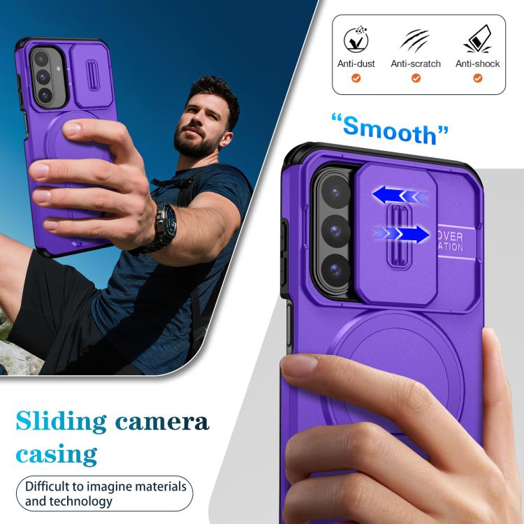 For Samsung Galaxy A26 5G / A17 5G / 4G Sliding Camshield MagSafe Holder Phone Case