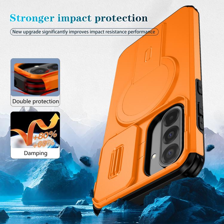 For Samsung Galaxy A36 5G / A56 5G Sliding Camshield MagSafe Holder Phone Case