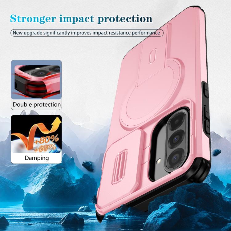 For Samsung Galaxy A36 5G / A56 5G Sliding Camshield MagSafe Holder Phone Case