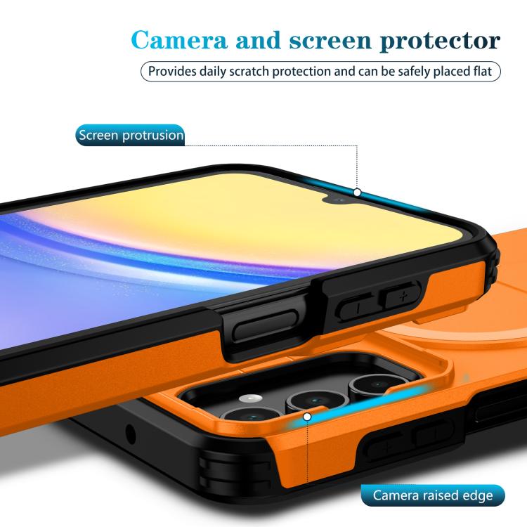 For Samsung Galaxy A15 5G / 4G Sliding Camshield MagSafe Holder Phone Case