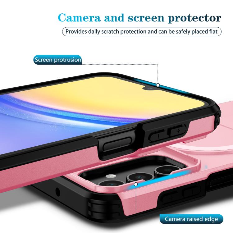 For Samsung Galaxy A15 5G / 4G Sliding Camshield MagSafe Holder Phone Case