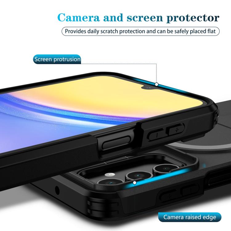 For Samsung Galaxy A15 5G / 4G Sliding Camshield MagSafe Holder Phone Case