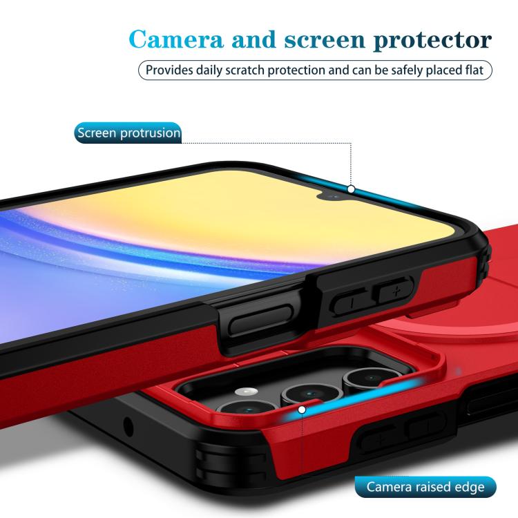 For Samsung Galaxy A15 5G / 4G Sliding Camshield MagSafe Holder Phone Case