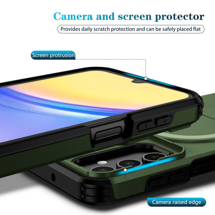 For Samsung Galaxy A15 5G / 4G Sliding Camshield MagSafe Holder Phone Case