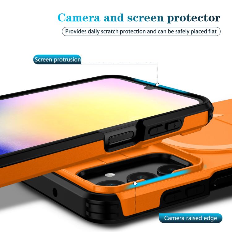 For Samsung Galaxy A25 5G Sliding Camshield MagSafe Holder Phone Case