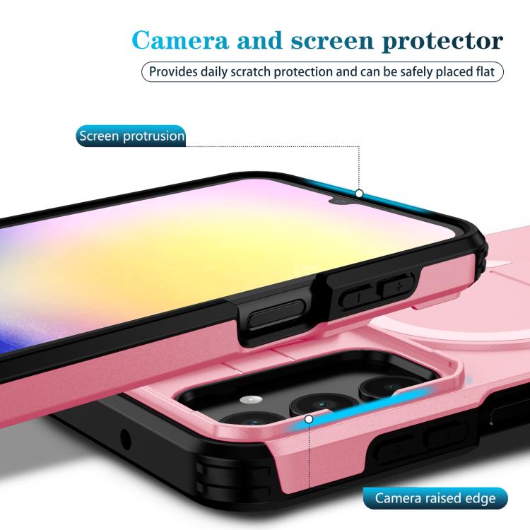 For Samsung Galaxy A25 5G Sliding Camshield MagSafe Holder Phone Case