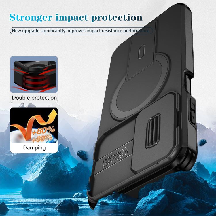 For Samsung Galaxy A25 5G Sliding Camshield MagSafe Holder Phone Case