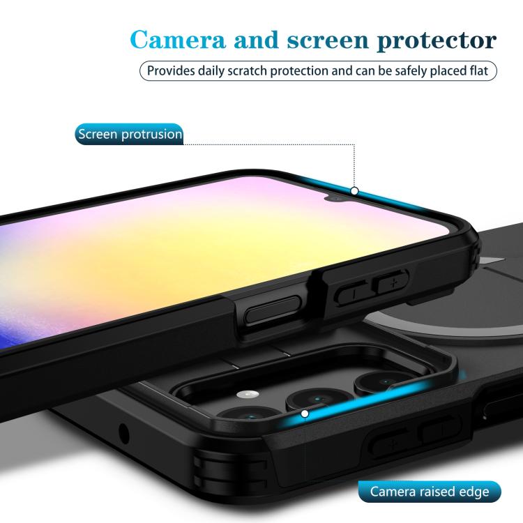 For Samsung Galaxy A25 5G Sliding Camshield MagSafe Holder Phone Case