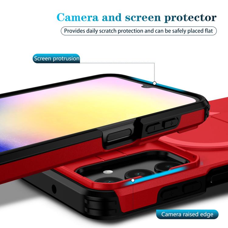 For Samsung Galaxy A25 5G Sliding Camshield MagSafe Holder Phone Case