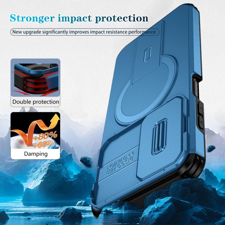 For Samsung Galaxy A25 5G Sliding Camshield MagSafe Holder Phone Case