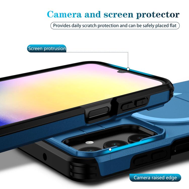 For Samsung Galaxy A25 5G Sliding Camshield MagSafe Holder Phone Case
