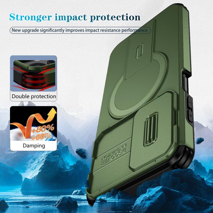 For Samsung Galaxy A25 5G Sliding Camshield MagSafe Holder Phone Case