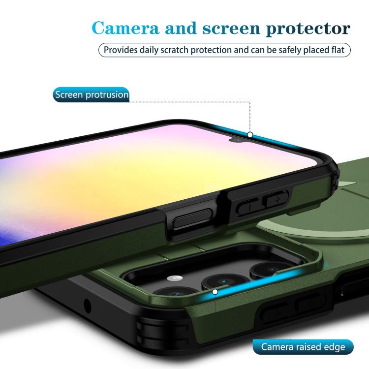 For Samsung Galaxy A25 5G Sliding Camshield MagSafe Holder Phone Case