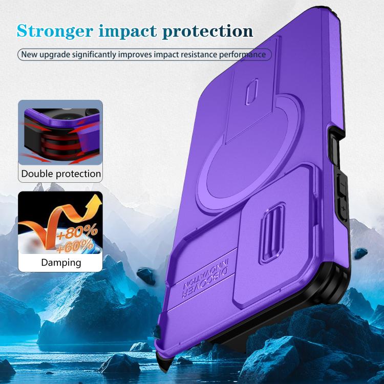 For Samsung Galaxy A25 5G Sliding Camshield MagSafe Holder Phone Case