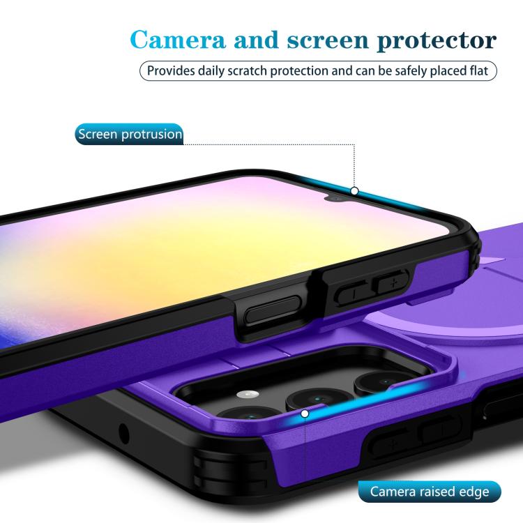 For Samsung Galaxy A25 5G Sliding Camshield MagSafe Holder Phone Case
