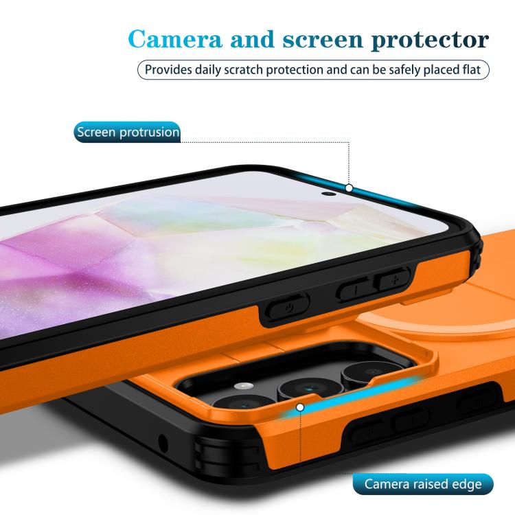For Samsung Galaxy A35 5G Sliding Camshield MagSafe Holder Phone Case