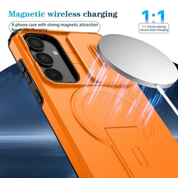 For Samsung Galaxy A35 5G Sliding Camshield MagSafe Holder Phone Case