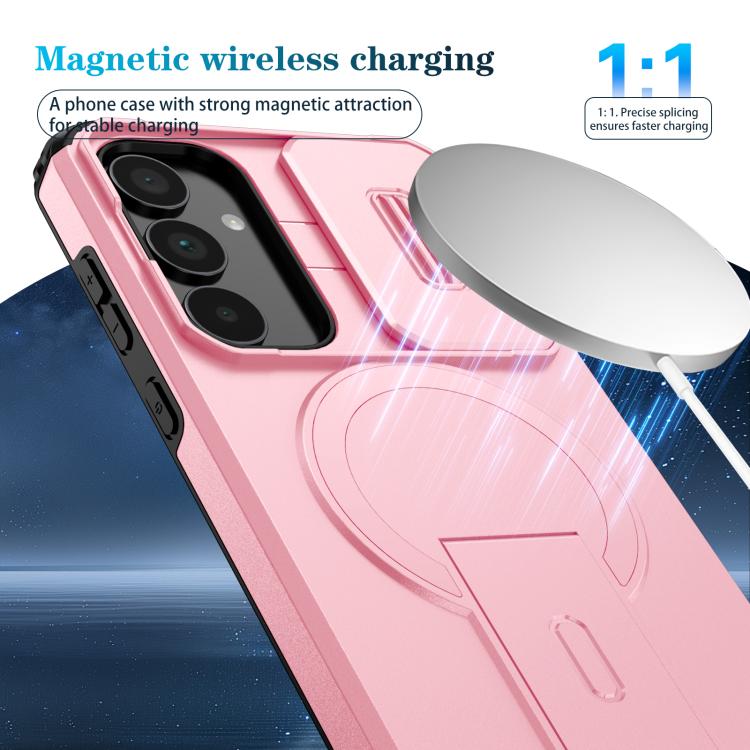 For Samsung Galaxy A35 5G Sliding Camshield MagSafe Holder Phone Case