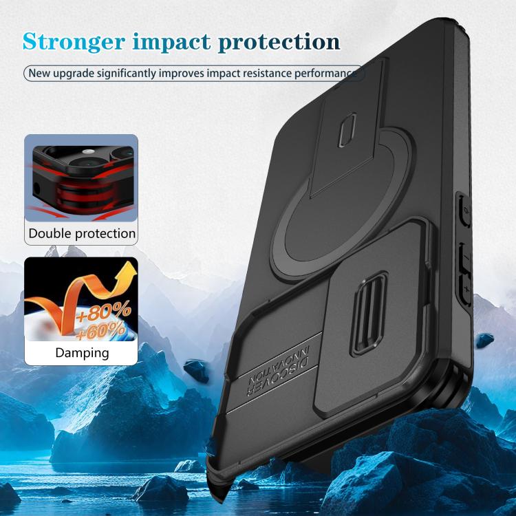 For Samsung Galaxy A35 5G Sliding Camshield MagSafe Holder Phone Case