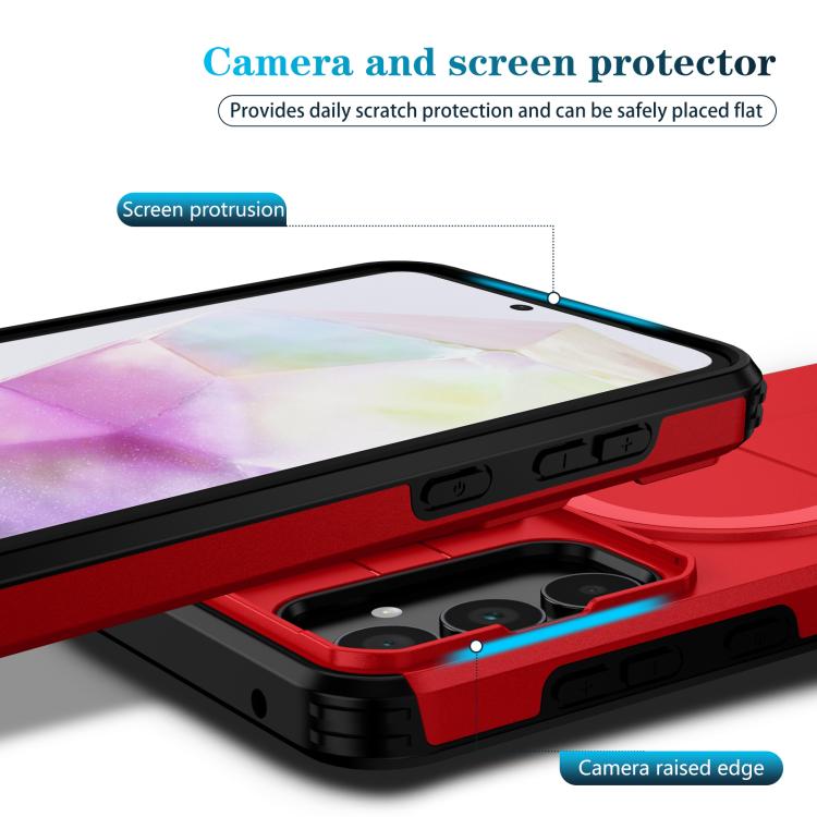 For Samsung Galaxy A35 5G Sliding Camshield MagSafe Holder Phone Case