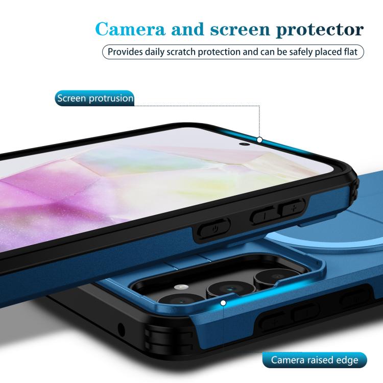 For Samsung Galaxy A35 5G Sliding Camshield MagSafe Holder Phone Case