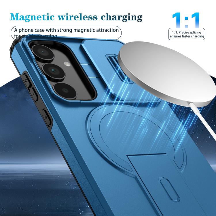 For Samsung Galaxy A35 5G Sliding Camshield MagSafe Holder Phone Case