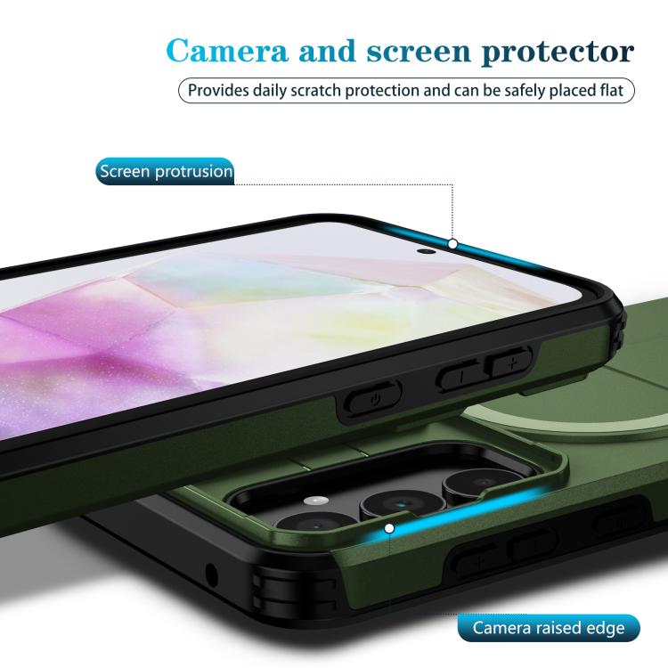 For Samsung Galaxy A35 5G Sliding Camshield MagSafe Holder Phone Case