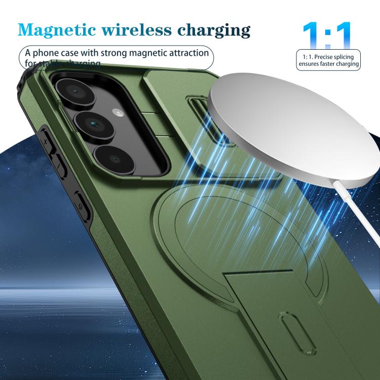For Samsung Galaxy A35 5G Sliding Camshield MagSafe Holder Phone Case