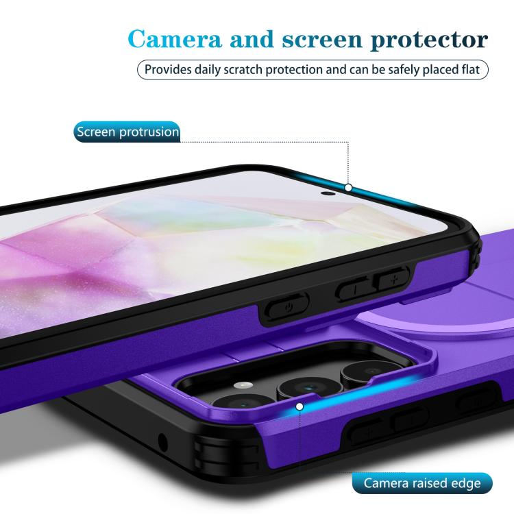 For Samsung Galaxy A35 5G Sliding Camshield MagSafe Holder Phone Case