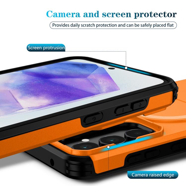 For Samsung Galaxy A55 5G Sliding Camshield MagSafe Holder Phone Case