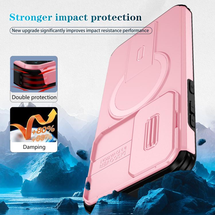 For Samsung Galaxy A55 5G Sliding Camshield MagSafe Holder Phone Case