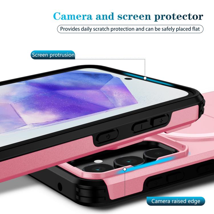 For Samsung Galaxy A55 5G Sliding Camshield MagSafe Holder Phone Case