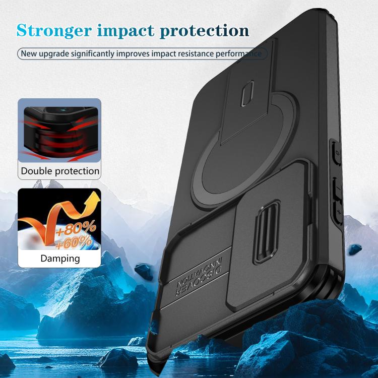 For Samsung Galaxy A55 5G Sliding Camshield MagSafe Holder Phone Case