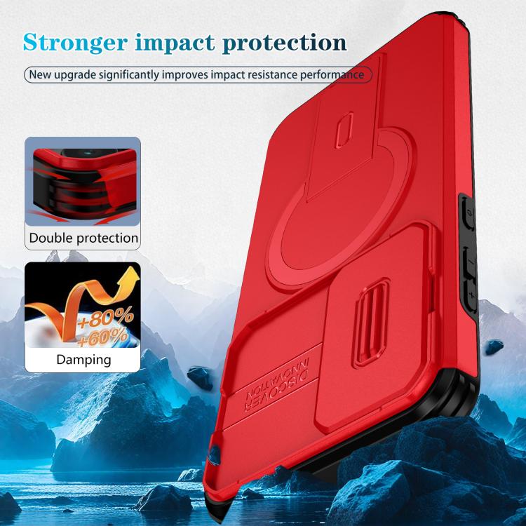 For Samsung Galaxy A55 5G Sliding Camshield MagSafe Holder Phone Case