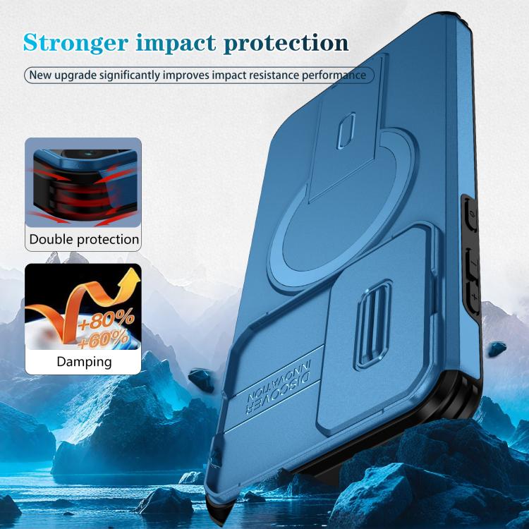 For Samsung Galaxy A55 5G Sliding Camshield MagSafe Holder Phone Case