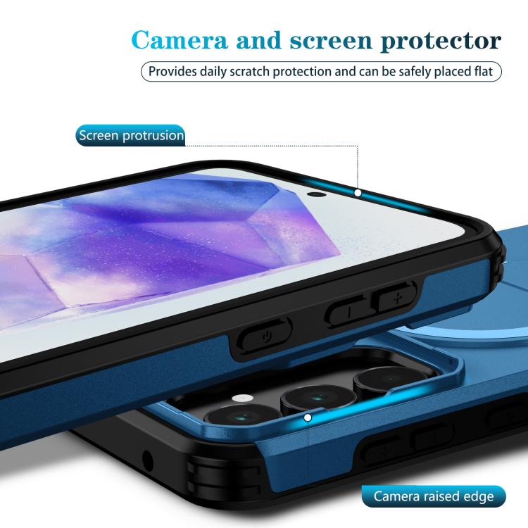 For Samsung Galaxy A55 5G Sliding Camshield MagSafe Holder Phone Case