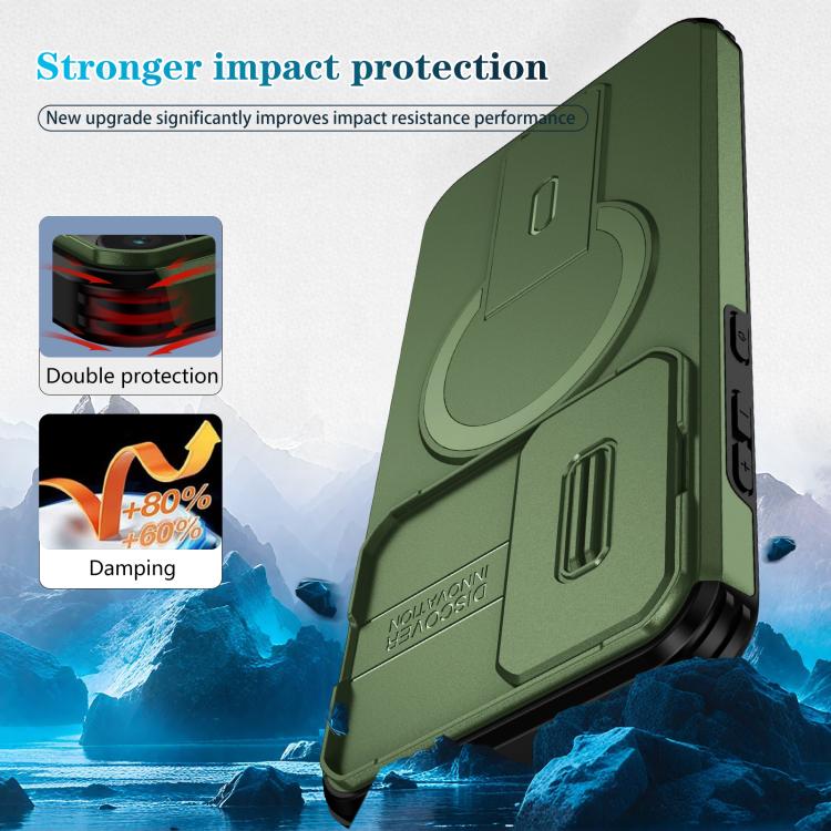 For Samsung Galaxy A55 5G Sliding Camshield MagSafe Holder Phone Case