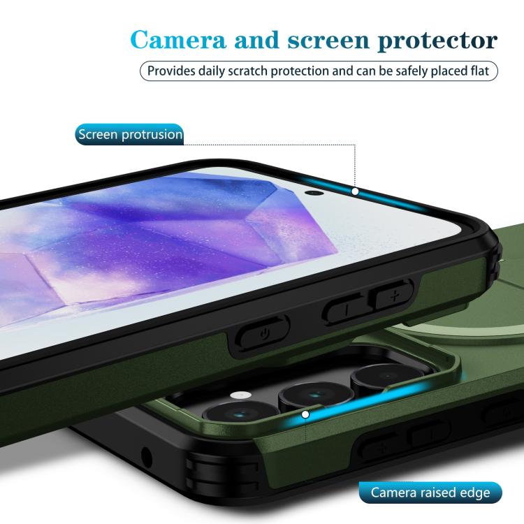 For Samsung Galaxy A55 5G Sliding Camshield MagSafe Holder Phone Case