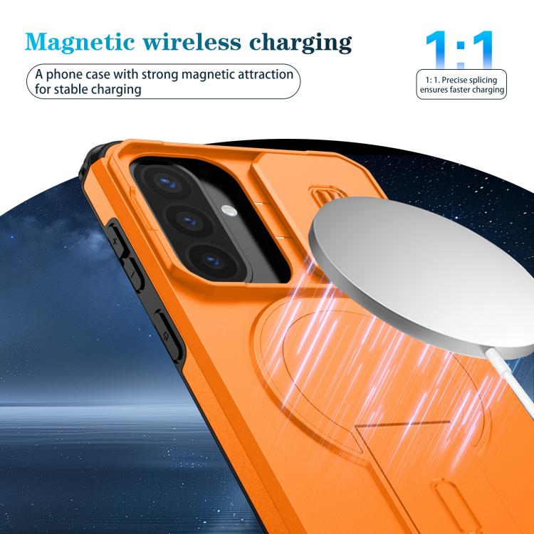 For Samsung Galaxy A57 5G Sliding Camshield MagSafe Holder Phone Case