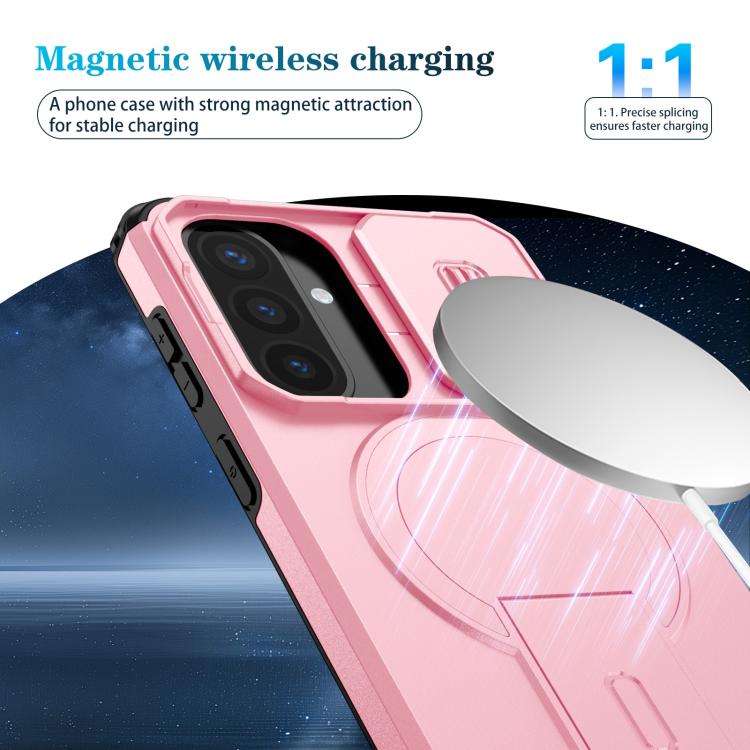 For Samsung Galaxy A57 5G Sliding Camshield MagSafe Holder Phone Case