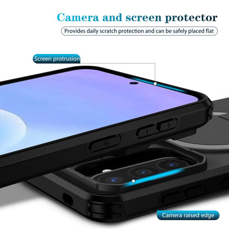 For Samsung Galaxy A57 5G Sliding Camshield MagSafe Holder Phone Case