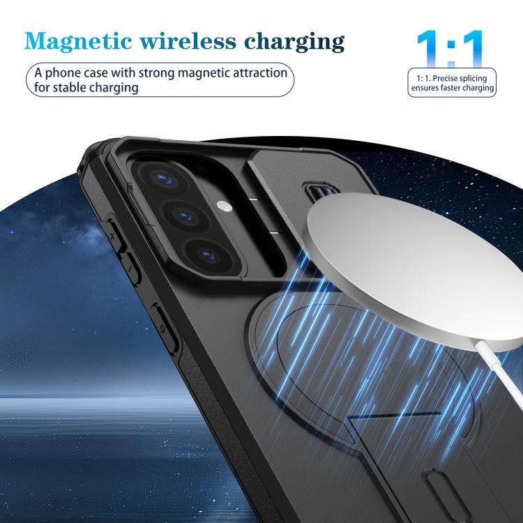 For Samsung Galaxy A57 5G Sliding Camshield MagSafe Holder Phone Case
