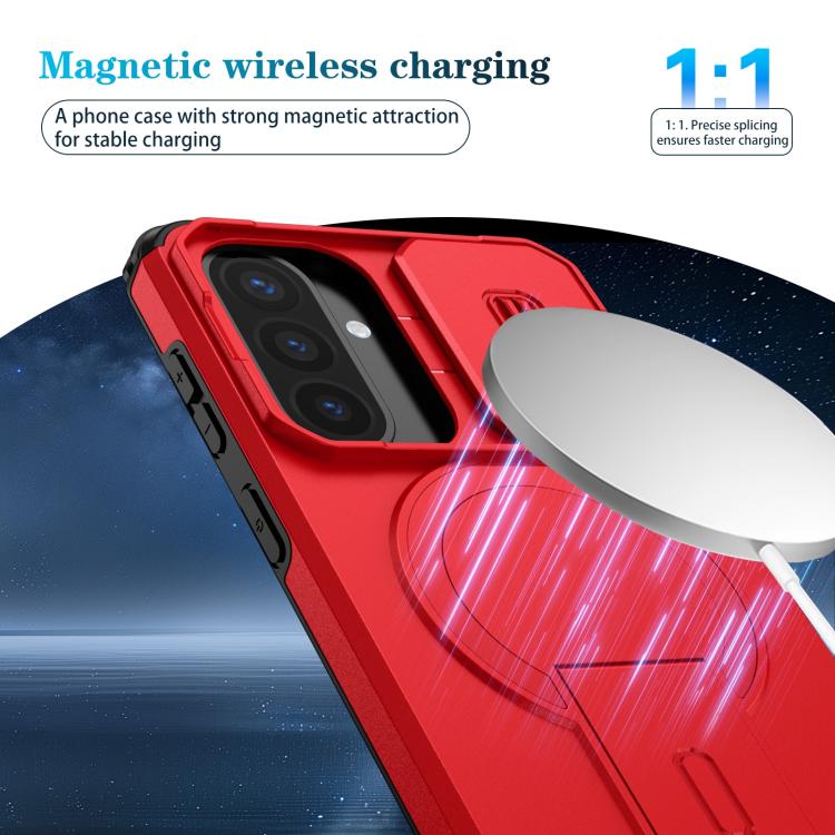 For Samsung Galaxy A57 5G Sliding Camshield MagSafe Holder Phone Case